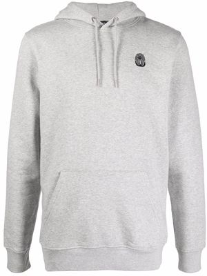 Cenere GB chest embroidered-logo hoodie - Grey