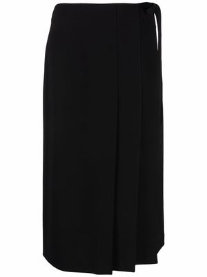 Theory midi pleated skirt - Black