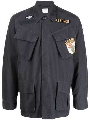Maharishi airforce-patch long-sleeve shirt - Black