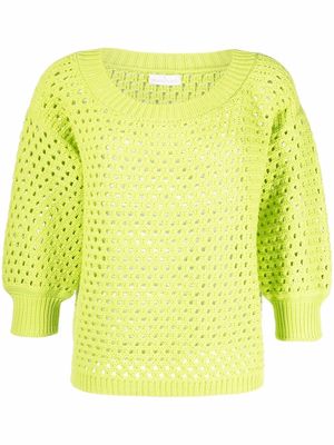 Bruno Manetti knitted blouson top - Green