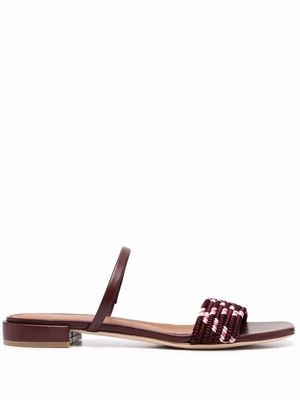 Malone Souliers braided open toe sandals - Red