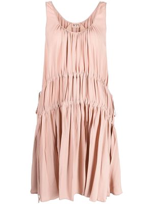 Nº21 pleated tiered dress - Pink