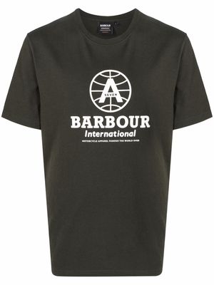 Barbour logo crew-neck T-shirt - Green