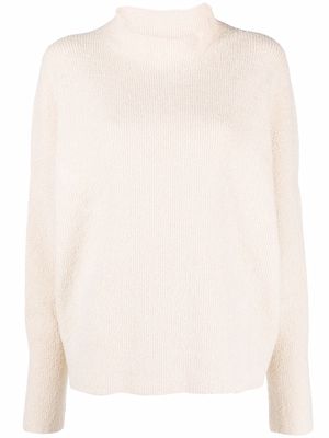 Lauren Manoogian mock-neck knitted jumper - Neutrals