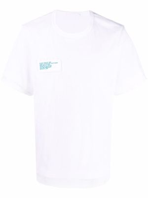 Helmut Lang logo crew-neck T-shirt - White
