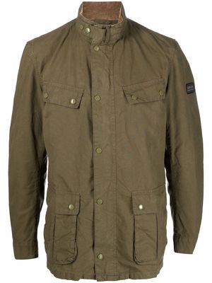 Barbour single-breasted zipped jacket - Green
