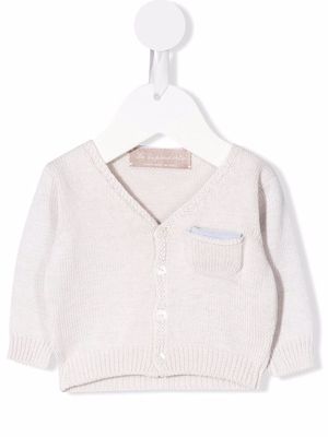 La Stupenderia button-up knitted cardigan - Neutrals