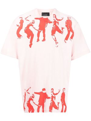 Neil Barrett Dancers printed T-shirt - Pink