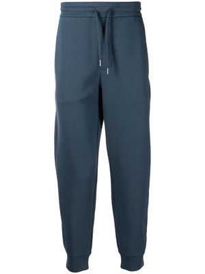 Emporio Armani patch-detail drawstring-waist track pants - Blue