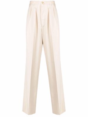 Giuliva Heritage silk tailored trousers - Neutrals