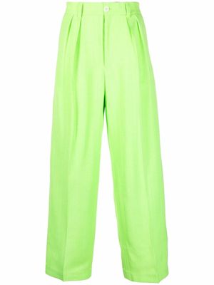 Jacquemus Le Pantalon Mela wide-leg trousers - Green