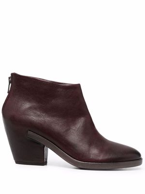 Del Carlo leather ankle boots - Brown