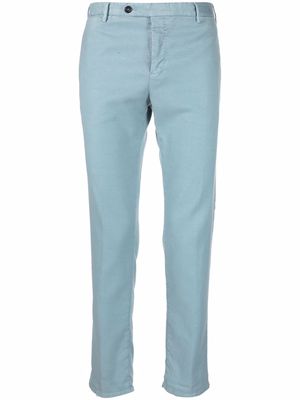 PT TORINO mid-rise slim-cut trousers - Blue