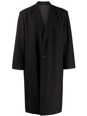 Comme Des Garçons Pre-Owned 1980's boxy midi coat - Grey