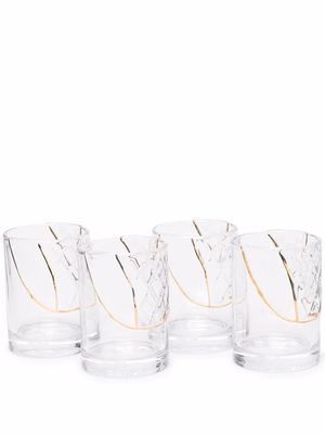 Seletti set of 4 glasses - White