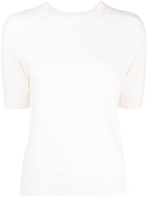 Lisa Yang round neck cashmere T-shirt - White