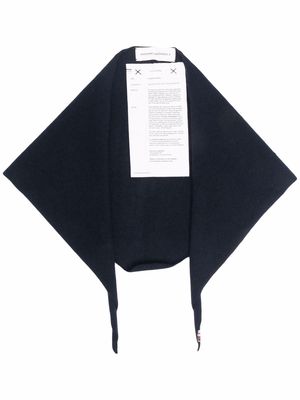 extreme cashmere navy bandana scarf - Blue