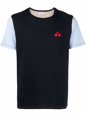 Peuterey colour-block short-sleeved T-shirt - Blue