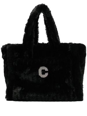 Carvela Cushy logo-plaque tote bag - Black