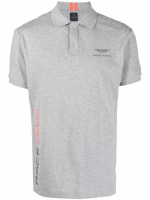 Hackett Aston Martin Racing Moto polo shirt - Grey