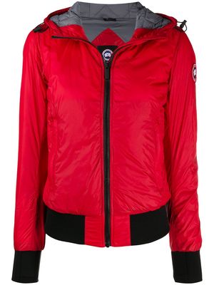Canada Goose logo patch padded jacket - Red