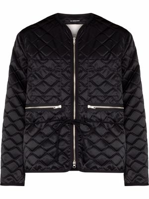 Song For The Mute zip-up quilted jacket - Black