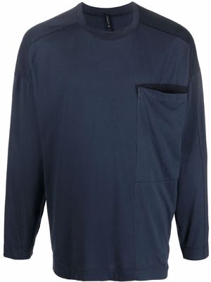 Transit chest welt-pocket T-shirt - Blue