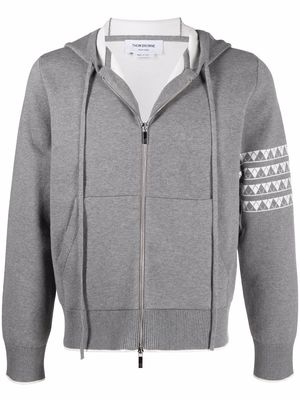 Thom Browne sausage dog zip hoodie - Grey