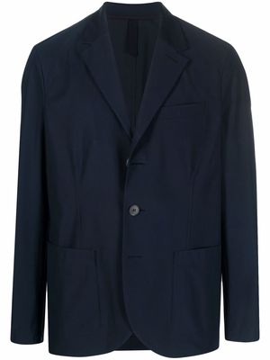 Harris Wharf London notched-lapels single-breasted blazer - Blue