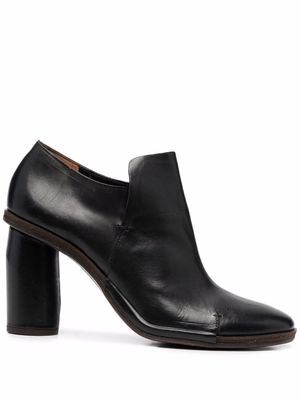 Del Carlo block heel shoe boots - Black