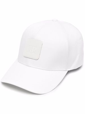 C.P. Company logo-patch baseball cap - White