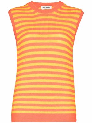 Molly Goddard Tyson sleeveless knitted top - Orange