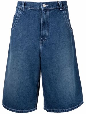 Kenzo wide-leg denim shorts - Blue