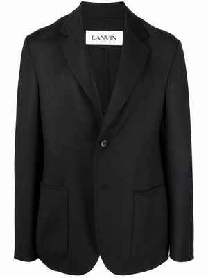 LANVIN single-breasted fitted blazer - Black