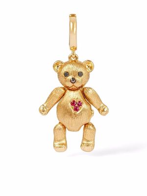 Annoushka 18kt yellow gold Mythology Teaddy Bear locket pendant necklace