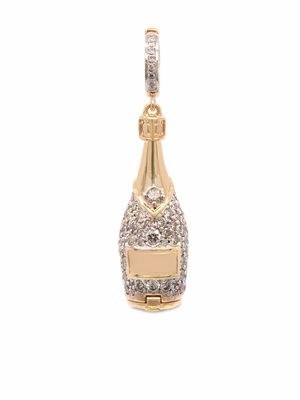 Annoushka 18kt yellow gold Mythology champagne diamond locket charm