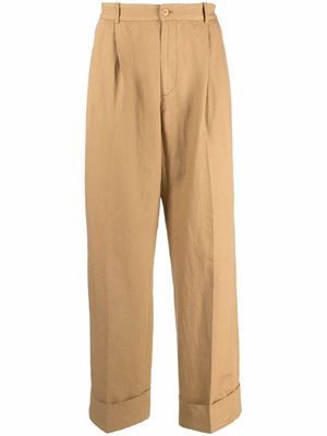 Acne Studios high-waist relaxed-fit trousers - Neutrals
