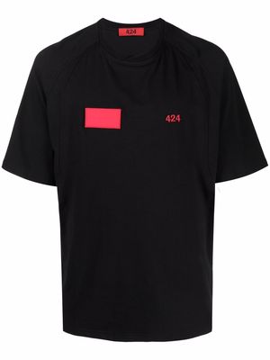 424 logo-print T-shirt - Black