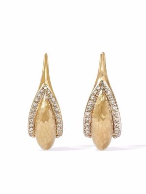 Annoushka 18kt yellow gold Organza diamond hoop earrings