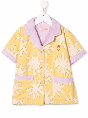 The Animals Observatory sun-print terry polo shirt - Yellow