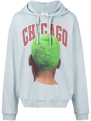 Ih Nom Uh Nit Chicago printed hoodie - Blue
