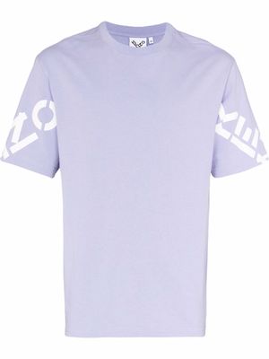 Kenzo logo-print crew neck T-shirt - Purple