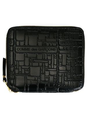 Comme Des Garçons Wallet logo embossed wallet - Black