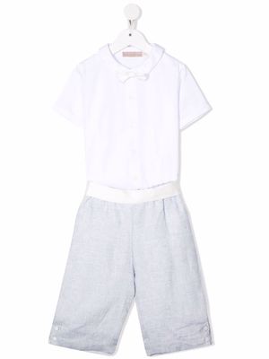 La Stupenderia straight-leg shirt and shorts set - White