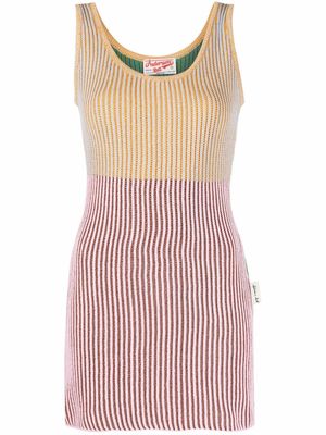 Andersson Bell colour-block ribbed knit vest - Pink