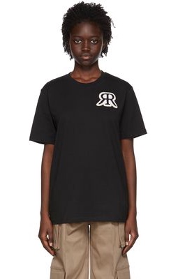 Rokh Black Cotton T-Shirt