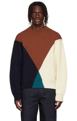 Jil Sander Brown Cotton Sweater