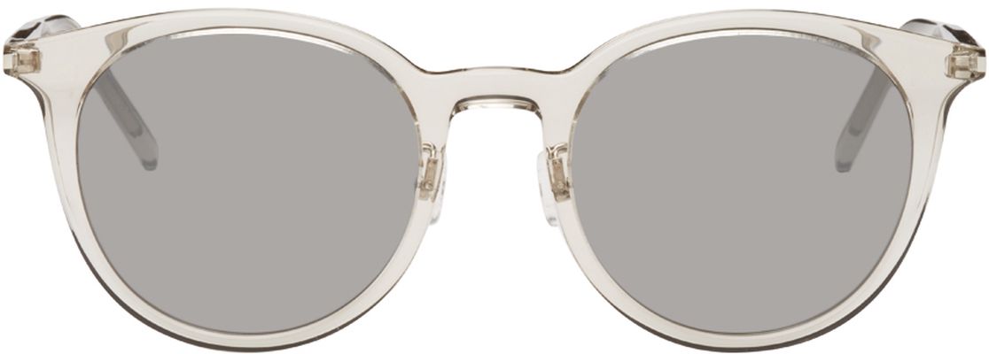 Saint Laurent Transparent Round Sunglasses