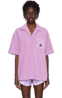 MSGM Purple Cotton Shirt