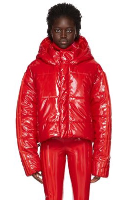 adidas x IVY PARK Red Faux-Latex Jacket